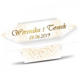Krówki Ślub Podziękowanie Złoty pył