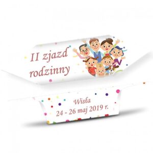 Krówki na Urodziny Rodzina kolorowe groszki