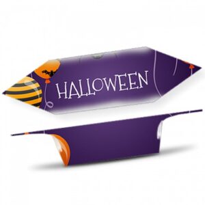 Krówki na Halloween Pasiaste balony