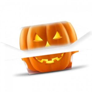 Krówki na Halloween Pomarańczowa dynia