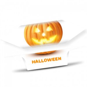 Krówki na Halloween Świecąca dynia