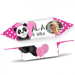 Krówki na Urodziny Panda różowe