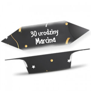 Krówki na Urodziny Czarne balony