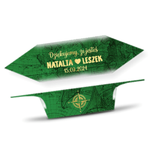 Krówki Ślub Podziękowanie Kompas