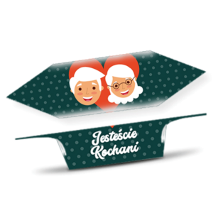 Krówki Dzień Babci Dziadka Zielone kropki