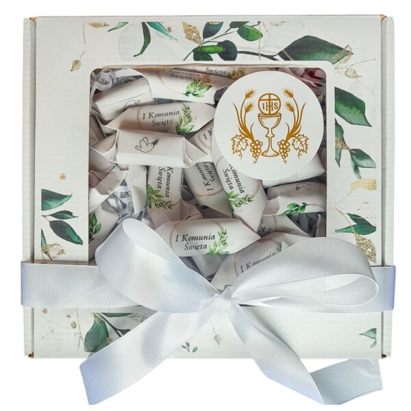 Elegancki Box Komunijny | 0,5kg Krówek | Wyjątkowy Prezent na I Komunię - obrazek 3