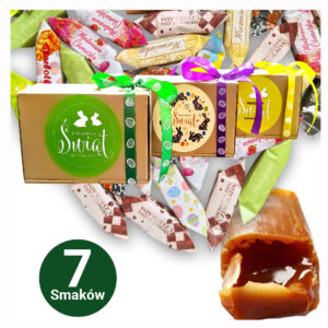 Świąteczny Zestaw 250 g krówek – mix Wielkanoc 7 smaków