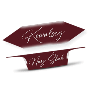 Krówki Ślub Podziękowanie WS184 Bordowa elegancja