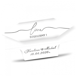 Krówki Ślub Podziękowanie WS188 Love