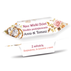 Krówki Ślub Podziękowanie WS189 Nasz wielki dzień